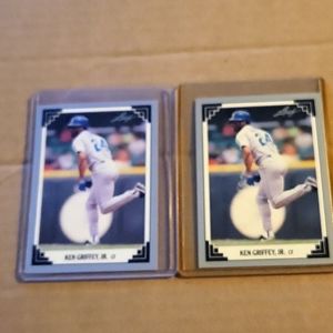 2 1991 leaf cards